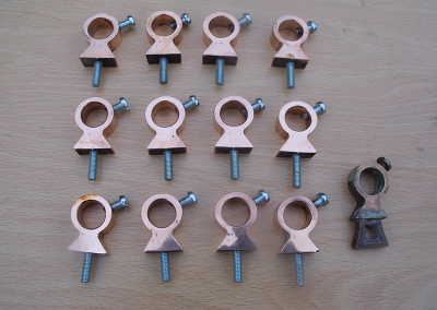 Stair Rod Fittings in Cast Copper